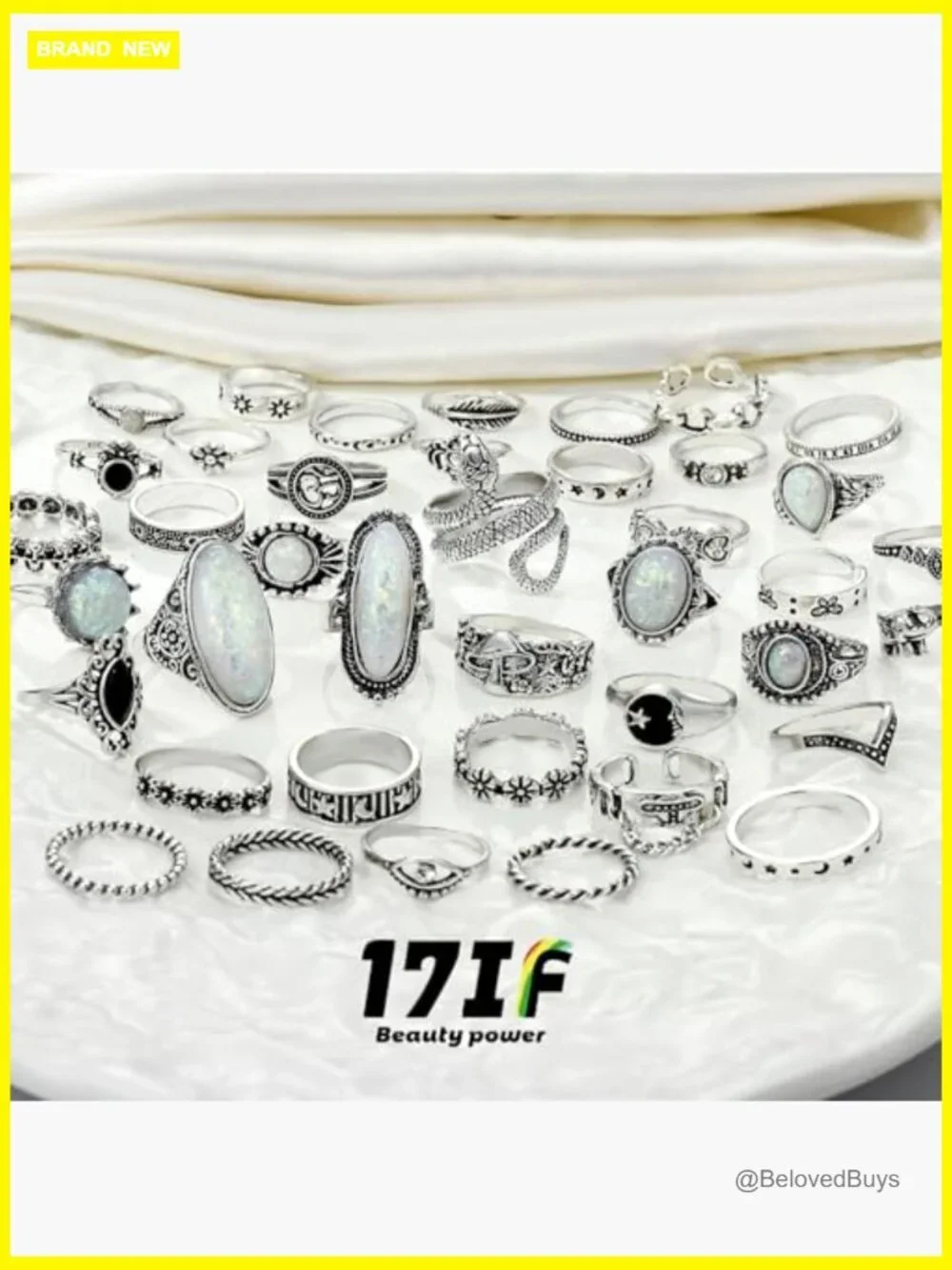 Chunky Gothic Stacking Ring Set Vintage Snake Skull & Star